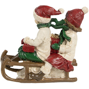 Clayre & Eef 6PR4182 Decorazione bambini su slitta 12x6x11 cm