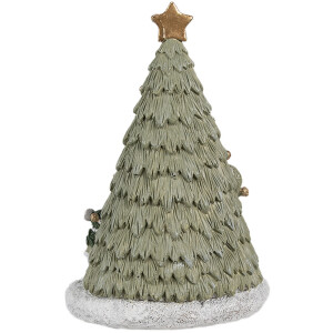 Clayre & Eef 6PR4190 Decorazione Famiglia Mouse LED 12x10x17 cm