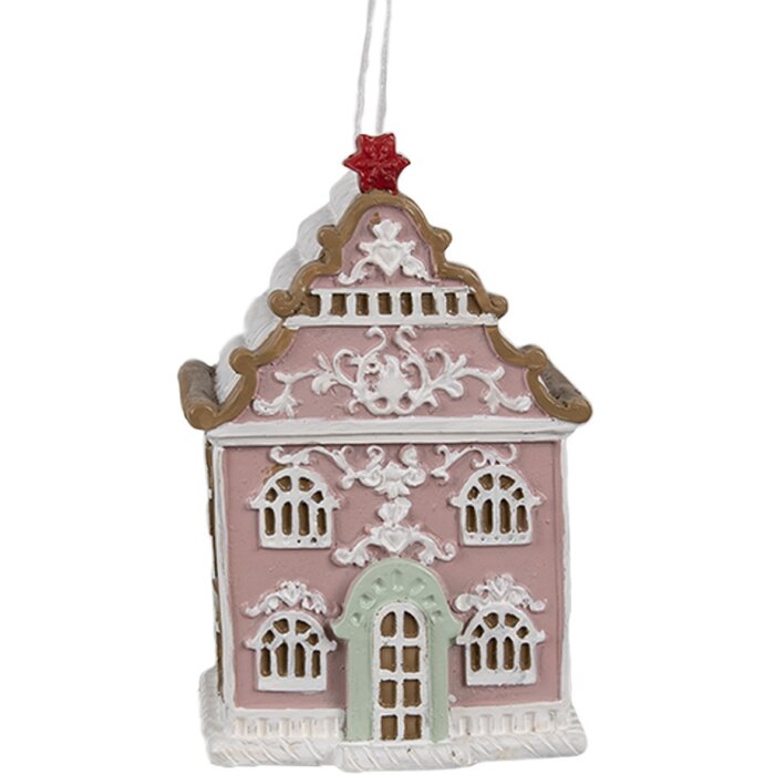 Clayre & Eef 6PR4215 Decorazione Ciondolo Casa 6x4x9 cm