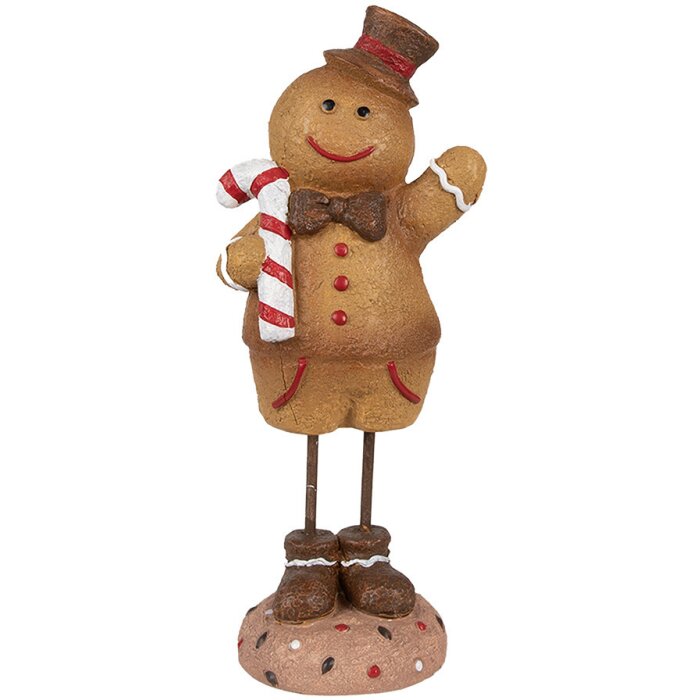 Clayre & Eef 6PR4271 Decorazione omino di pan di zenzero 10x8x23 cm