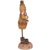 Clayre & Eef 6PR4272 Decorazione omino di pan di zenzero 7x7x18 cm