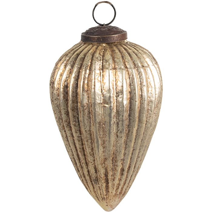 Clayre & Eef 6GL4555S Bomboniere per albero di Natale Ø 7x11 cm