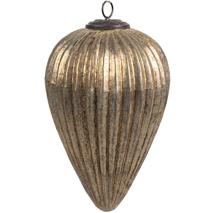 Clayre & Eef 6GL4555XL Bomboniere per albero di Natale Ø 16x25 cm