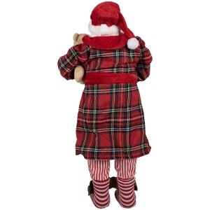 Clayre & Eef 65627 Decorazione Babbo Natale 27x13x50 cm