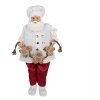 Clayre & Eef 65628 Decorazione Babbo Natale 27x13x50 cm