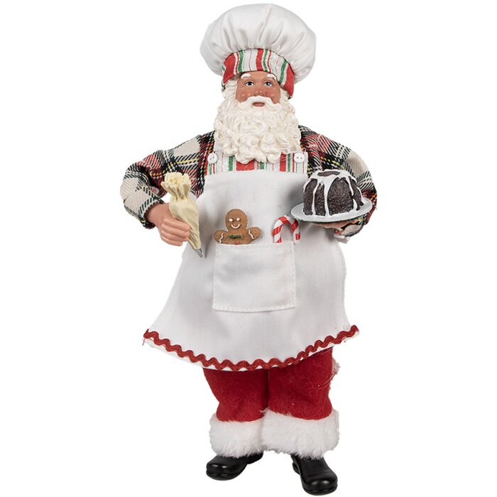Clayre & Eef 65629 Decorazione Babbo Natale 16x9x28 cm