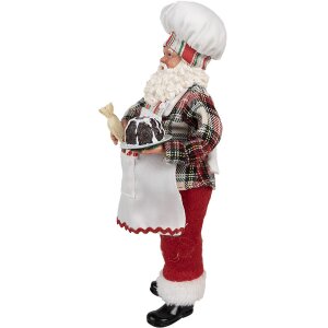 Clayre & Eef 65629 Decorazione Babbo Natale 16x9x28 cm