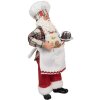 Clayre & Eef 65629 Decorazione Babbo Natale 16x9x28 cm