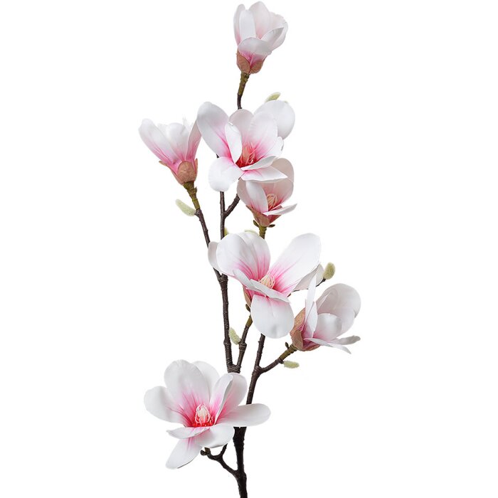 Clayre & Eef 5PL0098 Ramo decorativo con fiori bianco rosa 25x10x97 cm