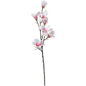 Clayre & Eef 5PL0098 Ramo decorativo con fiori bianco rosa 25x10x97 cm