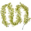Clayre & Eef 6PL0299 Ghirlanda di fiori artificiali Bianco Verde 10x6x180 cm