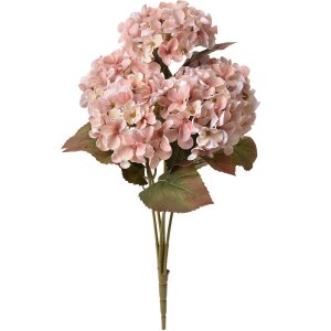 Fiore artificiale Clayre & Eef Ortensia rosa verde 18x16x44 cm