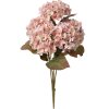 Fiore artificiale Clayre & Eef Ortensia rosa verde 18x16x44 cm