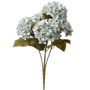 Clayre & Eef 6PL0306 Fiore artificiale Ortensia blu verde 42 cm