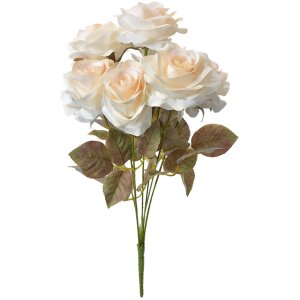Clayre & Eef 6PL0308 Fiore Artificiale Rosa Bianco Verde 16x16x47 cm