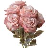 Clayre & Eef 6PL0309 Fiore artificiale Rosa Verde 16x16x47 cm