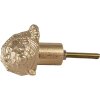 Clayre & Eef 65731 Pomello per porta color oro 8x4x5 cm in poliresina stile country