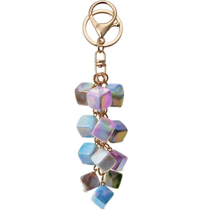 Juleeze JZKC0160 Portachiavi blu rosa 6x2x9 cm