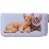 Juleeze JZWA0217 Portafoglio Bianco Marrone 19x10 cm Poliuretano