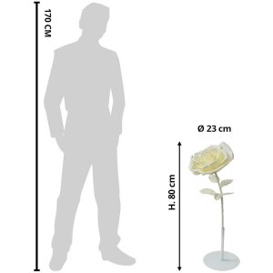 Clayre & Eef 50781 Decorazione Rosa Ø 23x80 cm