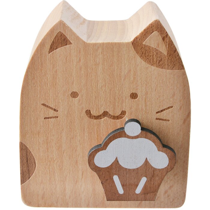Clayre & Eef 65662 Scatola musicale 7x4x8 cm Gatto