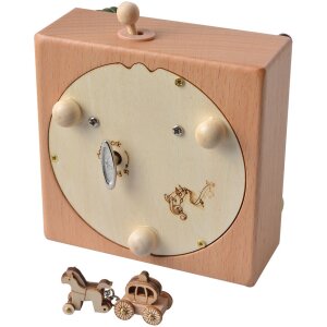 Clayre & Eef 65663 Scatola musicale 11x12x14 cm Castello