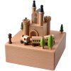 Clayre & Eef 65664 Scatola musicale 11x12x14 cm Castello