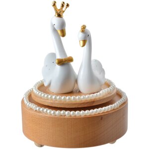 Clayre & Eef 65668 Carillon Cigni Ø 11x15 cm