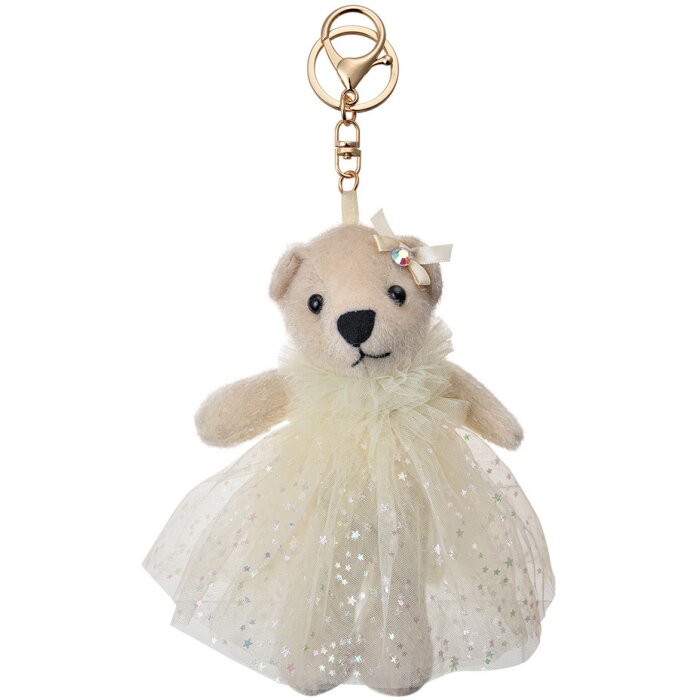 Clayre & Eef TW0608 Portachiavi orso 9x5x20 cm Beige