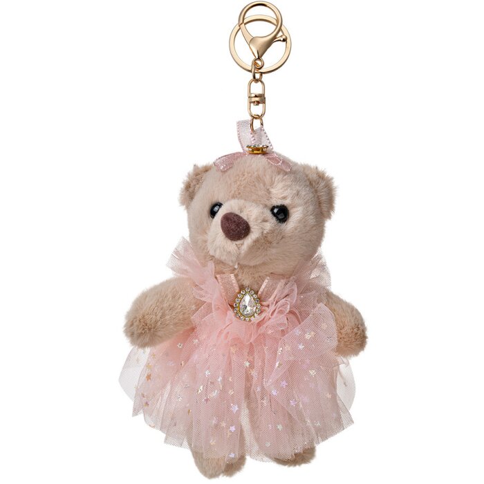 Clayre & Eef TW0611 Portachiavi orso 10x5x15 cm Beige