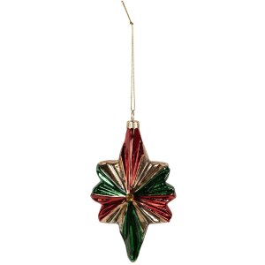 Clayre & Eef 6GL4609 Albero di Natale con decorazioni...