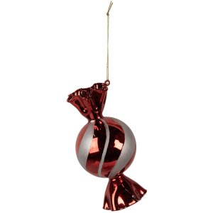 Clayre & Eef 6GL4611 Bignè per lalbero di Natale Ø 7x13 cm