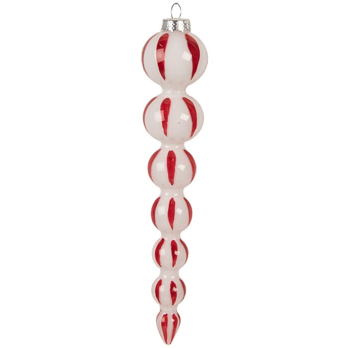 Clayre & Eef 6GL4614 Bomboniere per albero di Natale Ø 3x18 cm