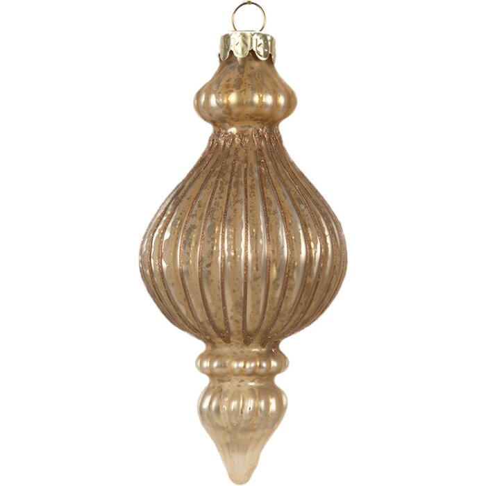 Clayre & Eef 6GL4624 Bomboniere per albero di Natale Ø 7x14 cm