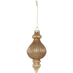 Clayre & Eef 6GL4624 Bomboniere per albero di Natale Ø 7x14 cm