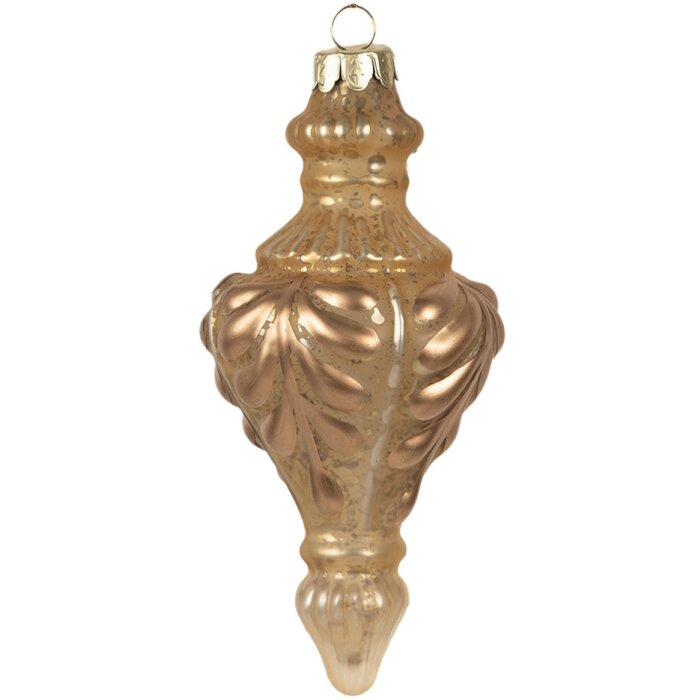 Clayre & Eef 6GL4625 Bomboniere per albero di Natale Ø 7x14 cm