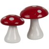 Clayre & Eef 6GL4674 Decorazione Fungo Ø 3x3 cm