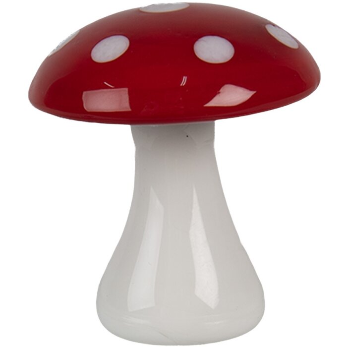 Clayre & Eef 6GL4675 Decorazione Fungo Ø 4x4 cm