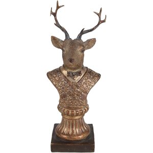 Clayre & Eef 6PR4281 Decorazione Cervo 10x8x25 cm