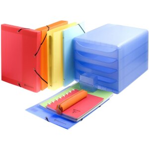 Exacompta Linicolor DIN A4 20-50 tasche PP 800µ colori assortiti