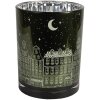 Clayre & Eef 6GL4655 Set portacandele 3 pezzi verde Ø 7/8 9/10 10/12 cm