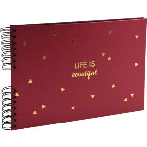 Exacompta album a spirale LIFE rosso 32x22cm 50 pagine...