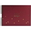 Exacompta album a spirale LIFE rosso 32x22cm 50 pagine nero 250g/m² goffratura oro