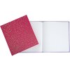 Exacompta 386E Libro degli ospiti 140 pagine 21x19cm Colore lampone Plum Finiture oro
