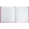 Exacompta 386E Libro degli ospiti 140 pagine 21x19cm Colore lampone Plum Finiture oro