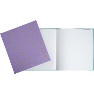 Libro degli ospiti Exacompta 140 pagine Plum Violet 21x19cm Puntini dorati