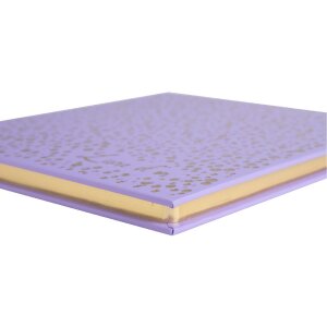 Libro degli ospiti Exacompta 140 pagine Plum Violet 21x19cm Puntini dorati