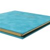 Exacompta 389E Libro degli ospiti 140 pagine bordo oro Skandi turchese 21x19 cm