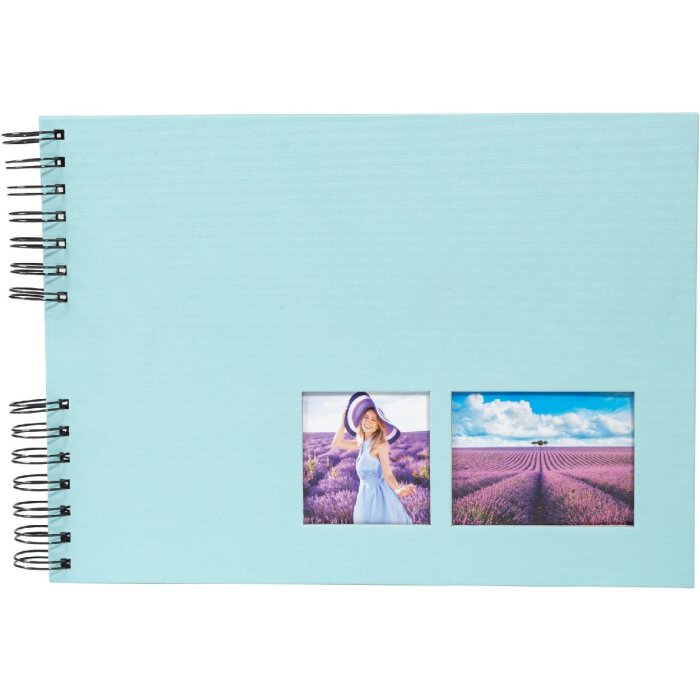 Exacompta album fotografico a spirale MILANO Verde 32x22 cm 50 pagine nere 250g/m²