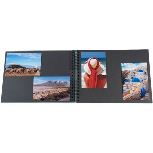Exacompta album fotografico a spirale MILANO Verde 32x22 cm 50 pagine nere 250g/m²